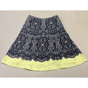 THE LIMITED Women's‎ (Size PXS) Fit & Flare Skirt Geo Pattern Lined Side Zip